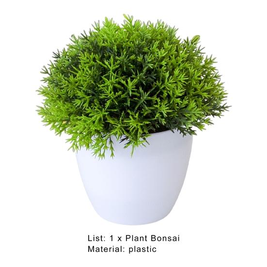 Красивые искусственные растения, энергичные, без увядания, пластиковые искусственные горшечные растения, бонсай