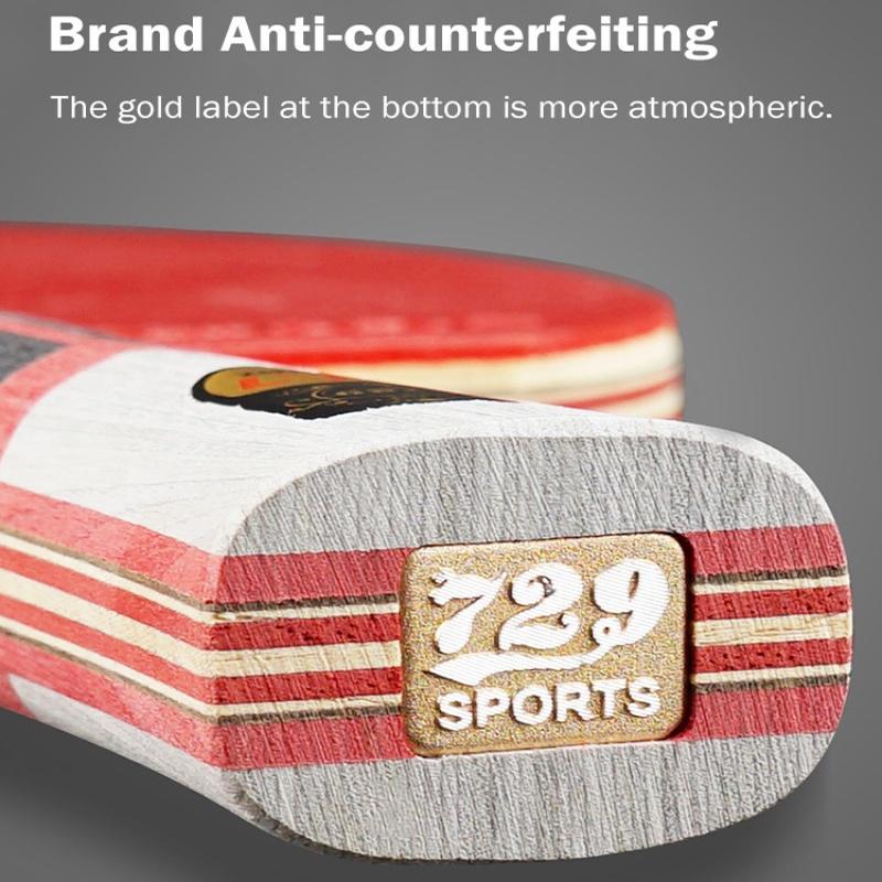 729 Ping Pong Racket Professional Offensive Table Tennis Racket King 6 7 8 9Star ITTF Approved Ping Pong Paddle for Intermediate