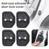 4pcs Absorber Cushion Silicone Car Door Lock Buckle Anti-collision Protective Cover For For Jeep Grand Cherokee Compass Patriot