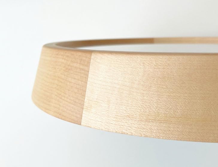 KATOMOKU Muku Clock 13 Maple Wall Clock Continuous Second Hand Radio H. km-104HMRCS 306mm (SKP Clock)