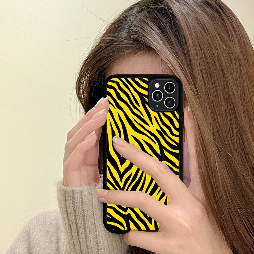 Клипарт Зебра Принт Для IPhone 17 16 15 14 13 12 11 Pro Max Plus Ударопрочная Задняя Крышка Телефона из PC+TPU