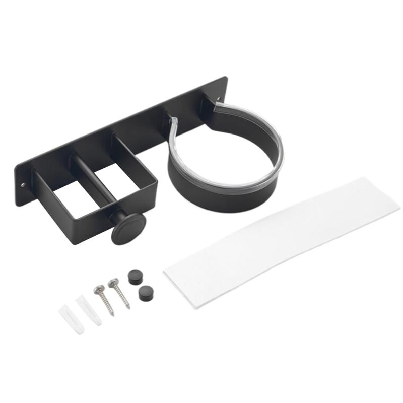 Настенный кронштейн для фена без отверстий, полка для хранения фена для ванной комнаты, выпрямитель для волос, зажим, гладильная доска, полка для хранения