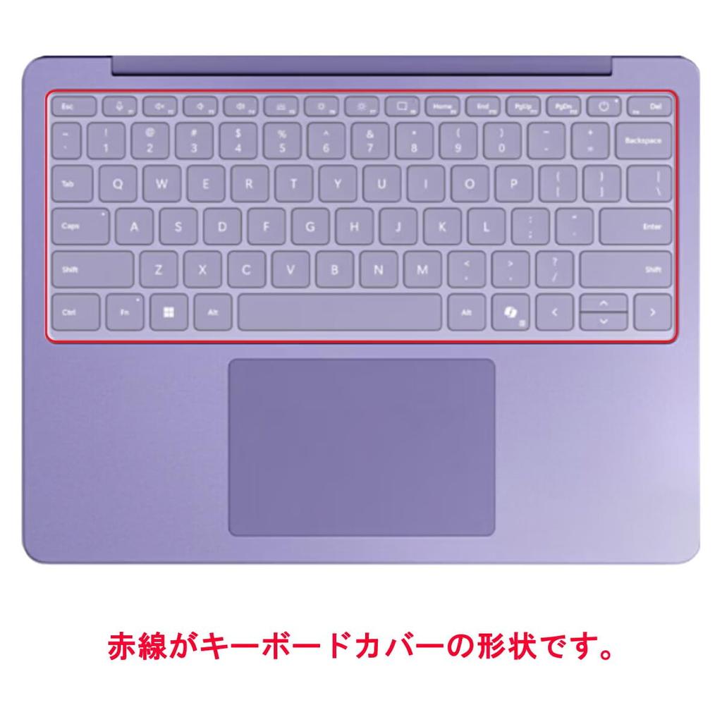 ClearView Keyboard Cover Protective Film for Microsoft Surface Laptop 13 Inch 2025 Model Made In Japan [Quiet]