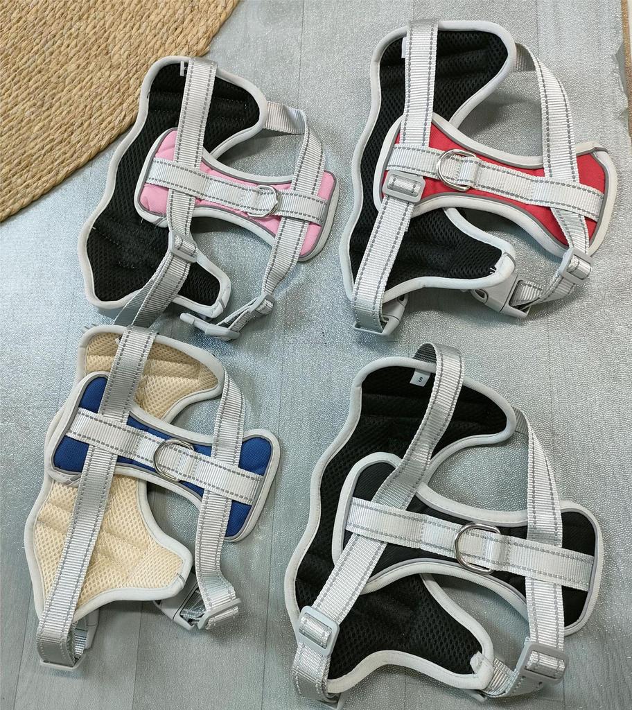 Шлейка для собаки в стиле седла K9 и поводок - Взрывозащищенная, для средних/крупных пород, бордер-колли, золотистый ретривер