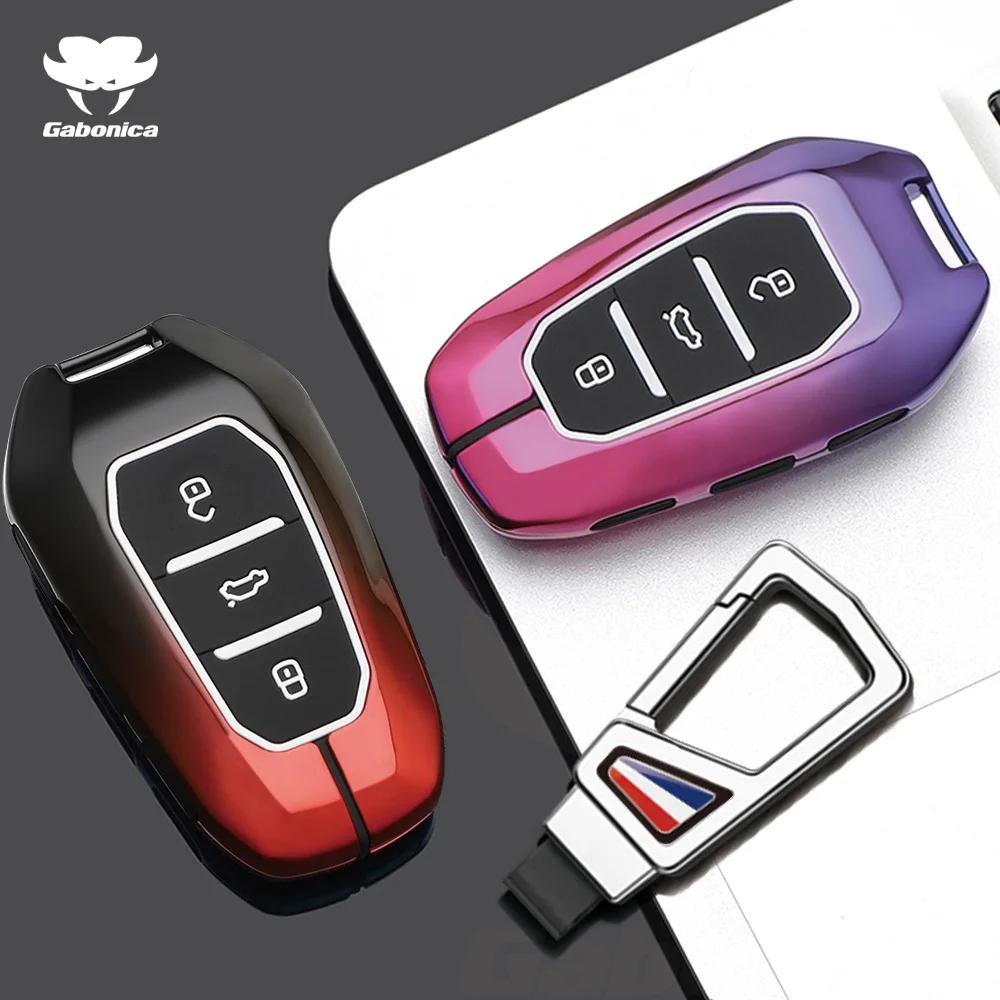 Металлический Чехол для Автомобильного Ключа Для Peugeot 2008 3008 4008 5008 308 408 508 Citroen C1 C2 C4 C6 C3-Xr Picasso Grand Ds3 Ds5 Оболочка Брелок