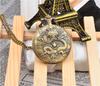 Модные классические карманные часы с цепочкой-ожерельем, винтажные кварцевые часы-подвеска, часы с цепочкой, мужские, женские, рождественские подарки