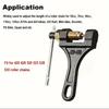 Versatile Chain Breaker All-Terrain Vehicle Universal Chain Breaker Tool Durable Steel 420-530 Chain Easy DIY Repair Motorcycle