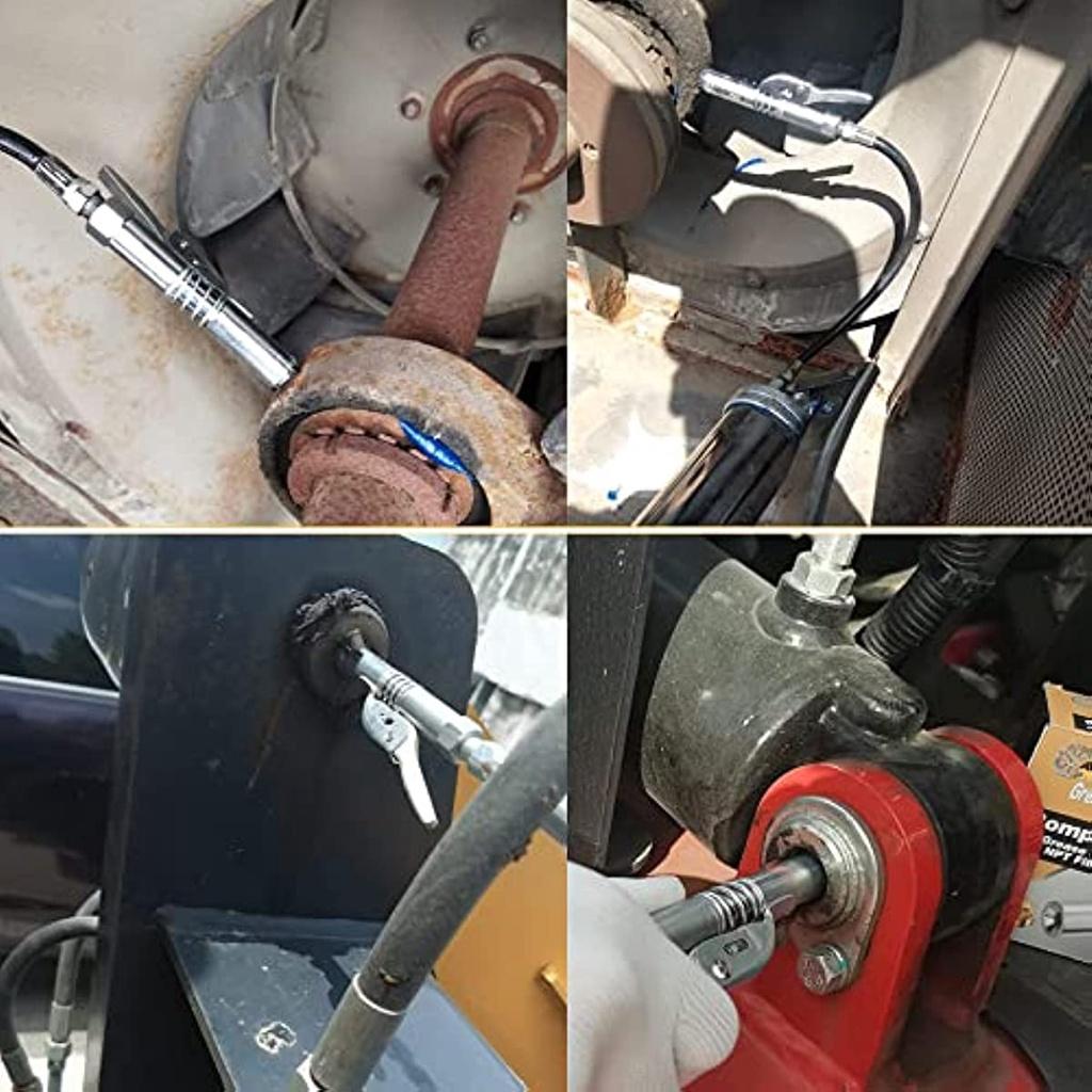 Муфта для смазочного шприца, быстрая блокировка и разблокировка смазочного пистолета, универсальный маслонаполнитель, 12000 фунтов на квадратный дюйм, муфта для смазочного пистолета высокого давления, фитинг смазочного шприца 1/8 дюйма NPT