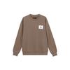 Jordan Solid Color Logo Print Crew Neck Pullover Sweatshirt Men Tops Light-Brown FB3910-274