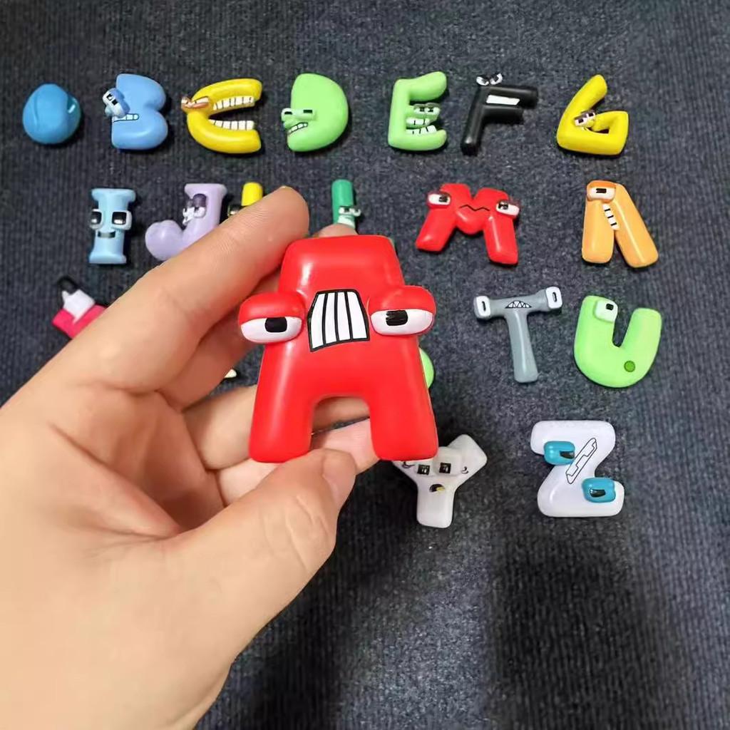 Letter Adorable 26 Alphabet Pvc Cartoon Character Action Figures For Creative Play