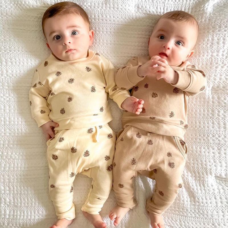 Уютный хлопковый комбинезон для новорожденных с обёрткой для ног - осенне-зимний комбинезон на молнии для мальчиков