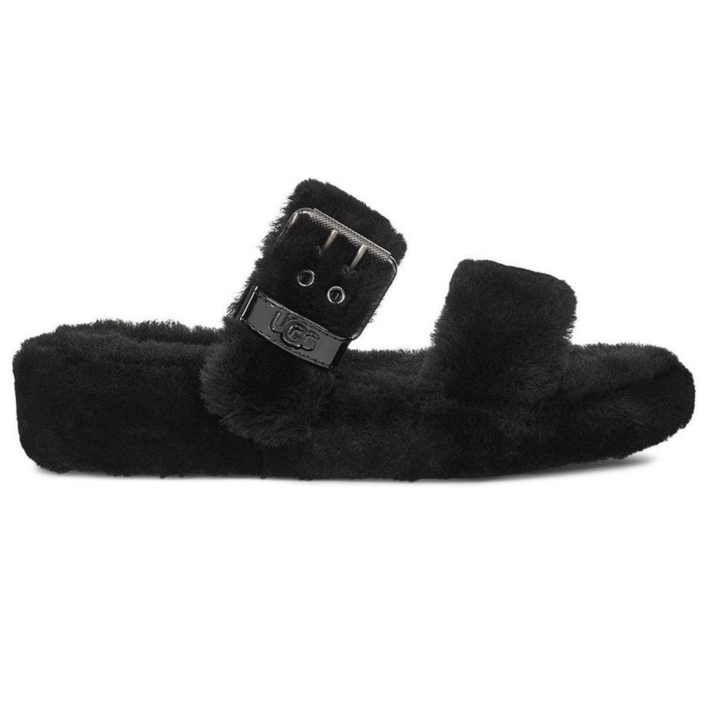 UGG Fuzz Yeah Черные Сандалии Женские 1104662-BLK
