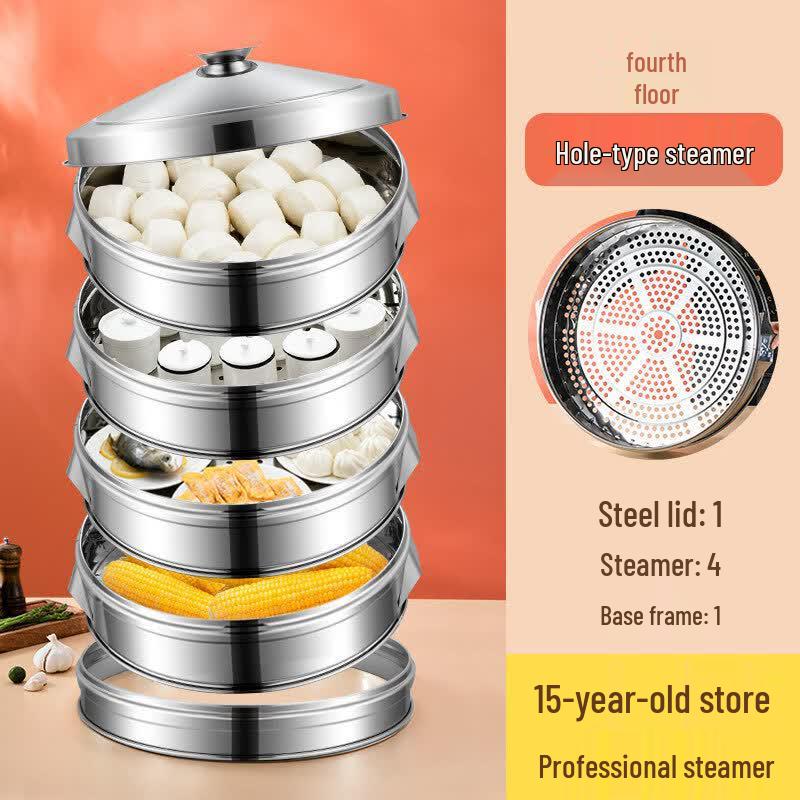 Haistik Multi-Layer Thickened Stainless Steel Steamer Pot