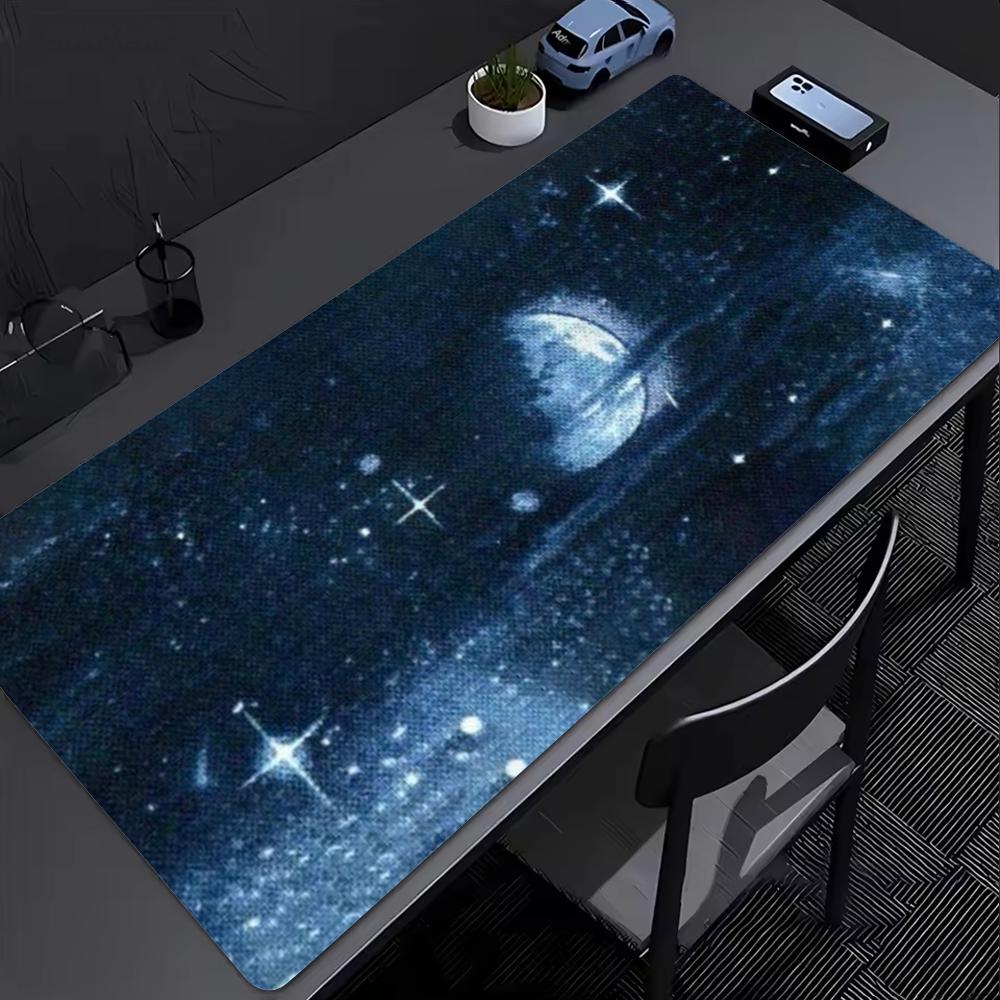 Aesthetic Night Sky Art Large XXL Mouse Pad Non-Slip Rubber Gaming Keyboard Deskmat Overlocked Jellyfish Game Table Accessories