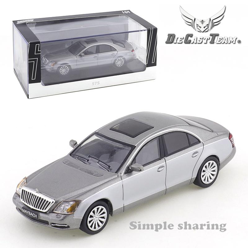 DCT/ SHADOW 1:64 Металлическая модель автомобиля Mercedes-Benz Maybach 57S Симуляция Коллекционная Орнамент
