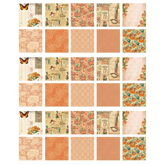 Scrapbooking Paper Vintage Style Ornamental Pattern Letters Printing Artistic Notebook Natural Journaling Paper Stationery Supplies