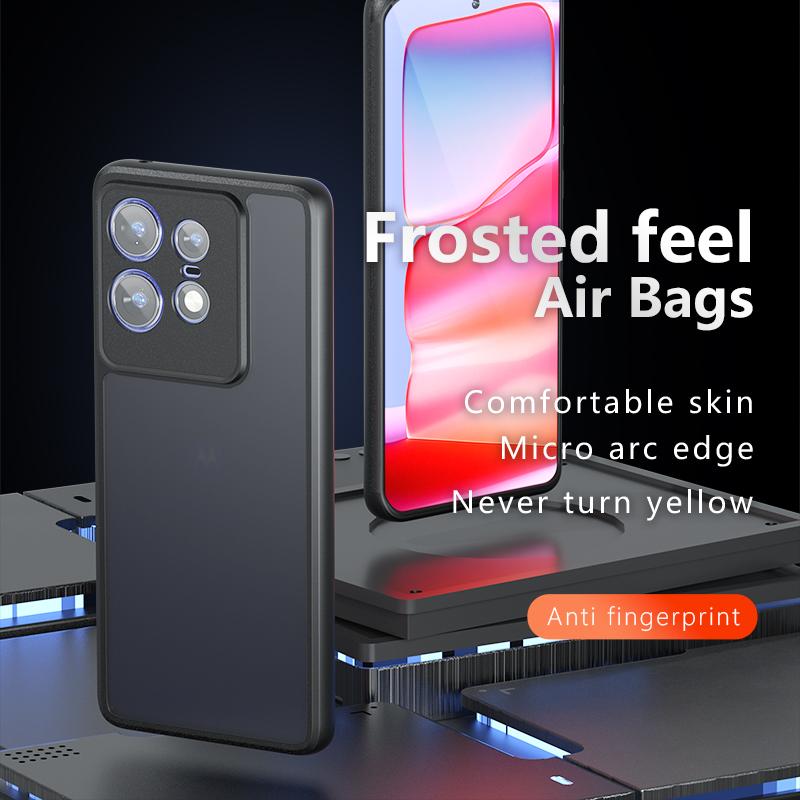 For Motorola Edge 50 Pro 5G Case TPU+PC Matte Skin Feeling Phone Cover