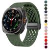 Магнитный ремешок для Samsung Galaxy Watch Ultra 47 мм аксессуары Дышащий силиконовый ремень Браслет galaxy watch 7 ultra ремешок 47 мм