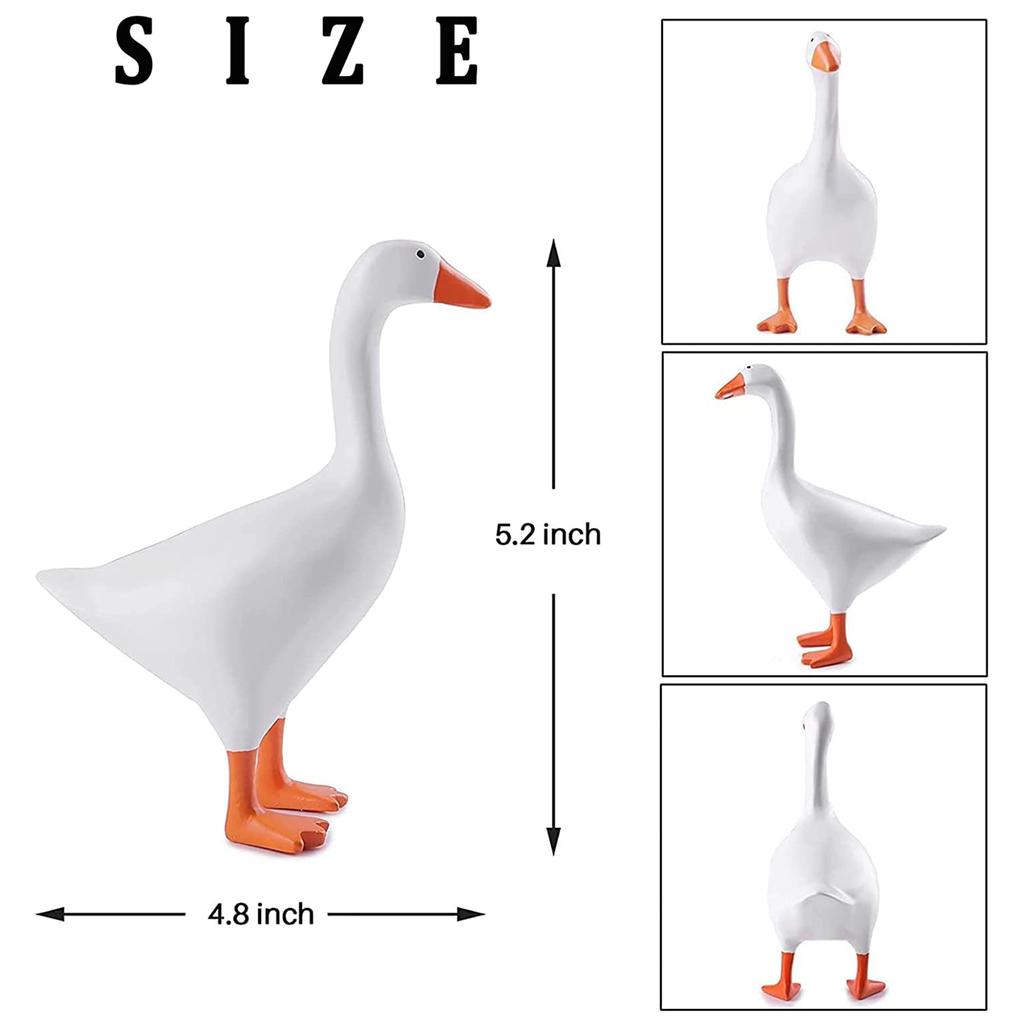 Магнитная подставка для ключей «Белая утка», украшение из смолы, магнитный держатель для ключей «Гусь»