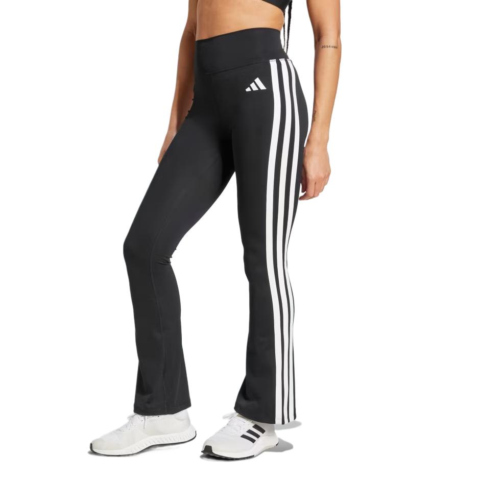 adidas Optime Essentials Минималистичная мода 3 полоски Универсальные Классические Однотонные В полоску Спортивные Длинные брюки Женские низы Черный JD6544