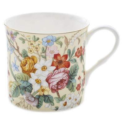 Кружка Royal Arden Flower из белого костяного фарфора, можно использовать в микроволновой печи, 300 мл