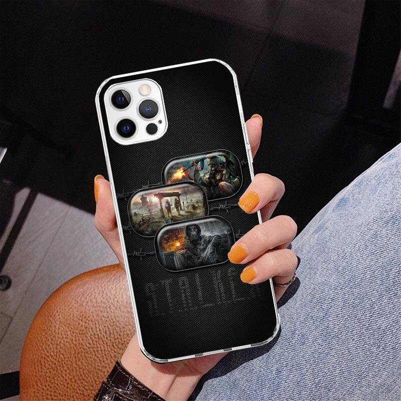 Игровой чехол S-Stalker для iPhone 17 Air 16 Pro Max 16E 15 + 14 Plus 11 12 13 Mini 7 8 SE Подарок Печатная крышка Fundas
