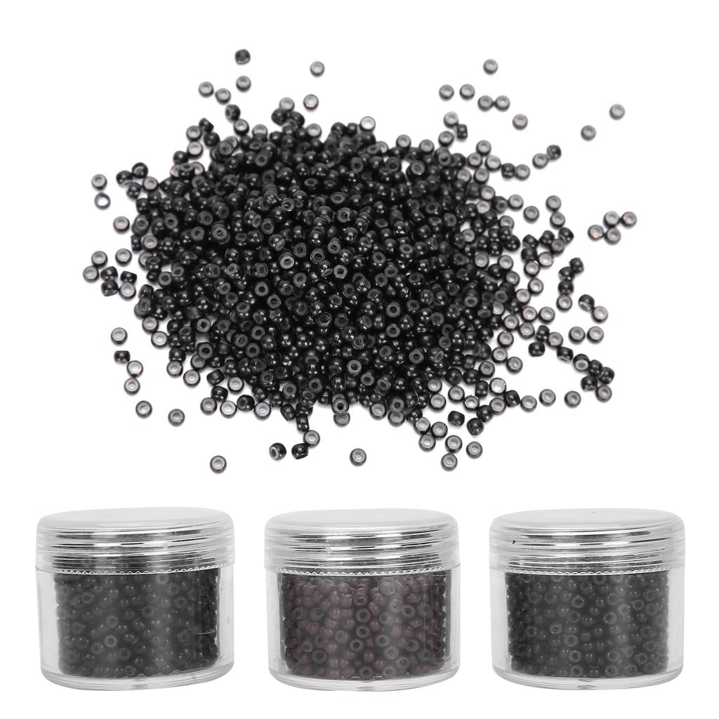 3 бутылки 3,0 мм силиконовые микро-звенья кольца бусины маленький удобный инструмент для наращивания волос (1#/3#/5#)