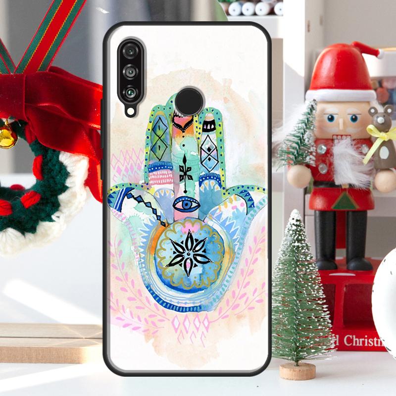 Рука Хамса Фатимы Для Huawei Nova 12i 11i 8i 12s Y73 Y72 Y61 Y91 Y90 Y70 Y60 9 10 SE P60 Pro P30 P40 Lite Чехол