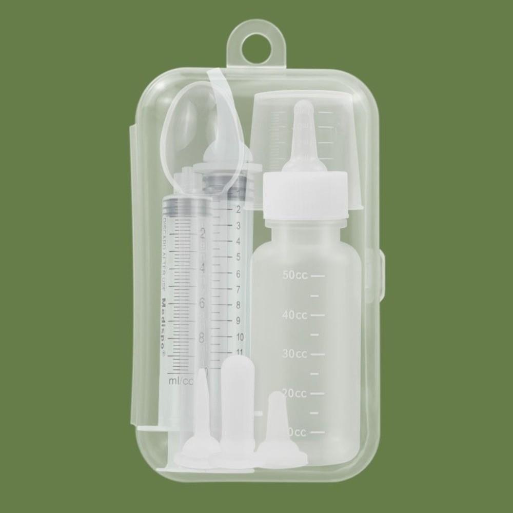 with Silicone Nipple Newborn Pet Feeding Bottle Kit Water Feeder Feeding Bottle Kit  Cat Feeder
