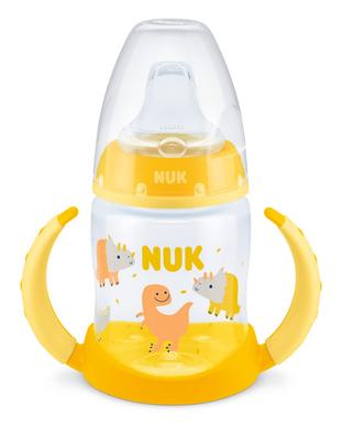 NUK Premium Choice Учебная бутылочка с индикатором температуры для практики питья из чашки, Кёрю, 150 мл, Градуировка, (FDNK10743996Y)