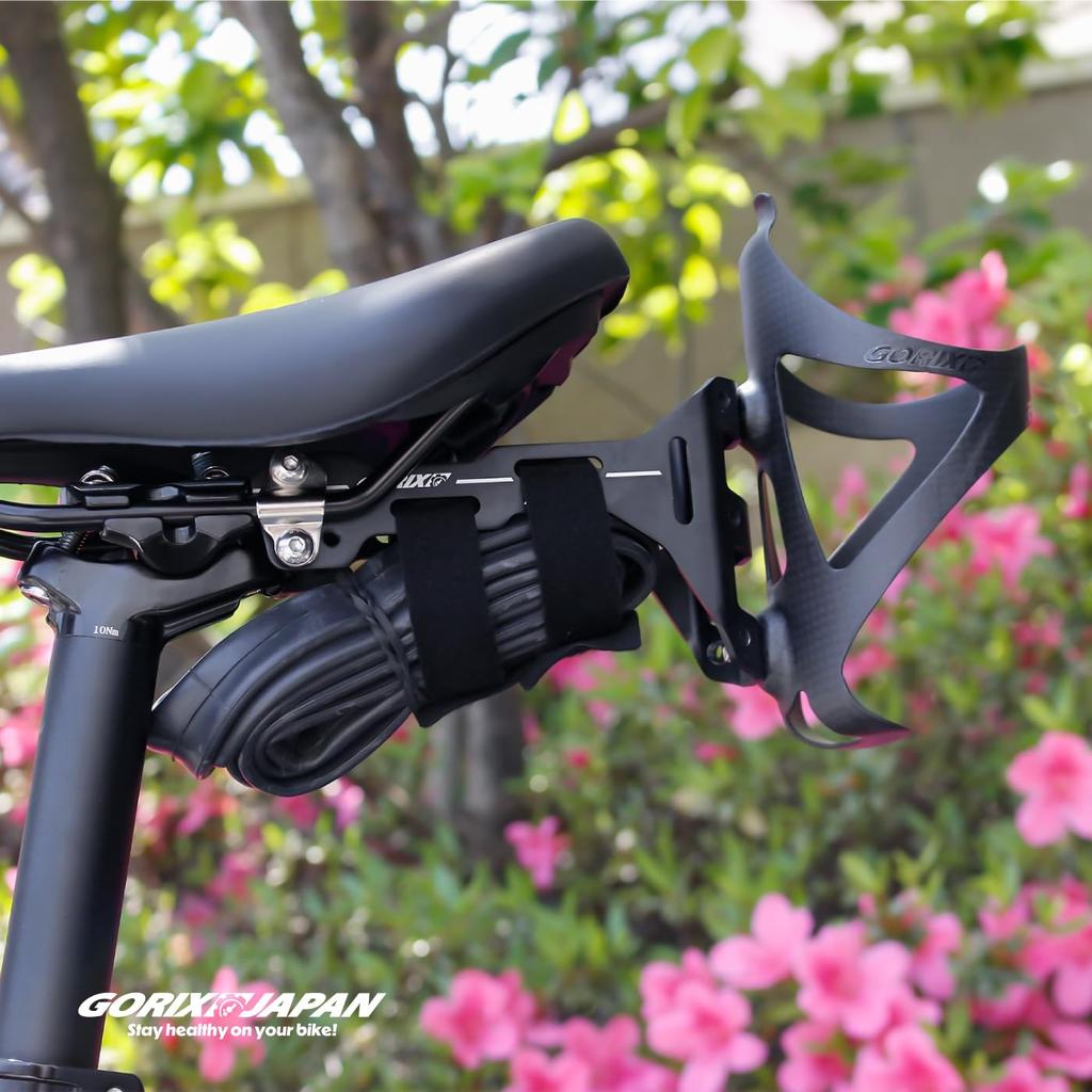 GORIX Седлодержатель для бутылки Велосипедный седлодержатель для бутылки Крепление-адаптер Держатель для бутылки для шоссейных, кроссовых, велосипедов, МТБ и т.д. [Дополнительный держатель]. (ПЛЮС1)