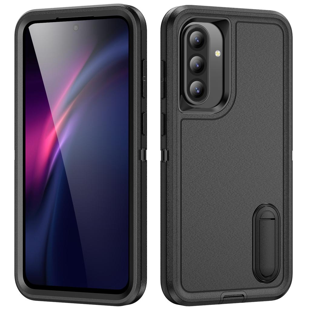 Новый Samsung A56 чехол-подставка с полной защитой, матовый, противоударный, пыленепроницаемый, приятный на ощупь, с защитой от перегрева.