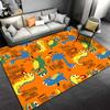 Colorful Cartoon Dinosaur Pattern Kids Carpet for Playroom Decor Suitable for use as an anti-slip for living room bedroom sofas