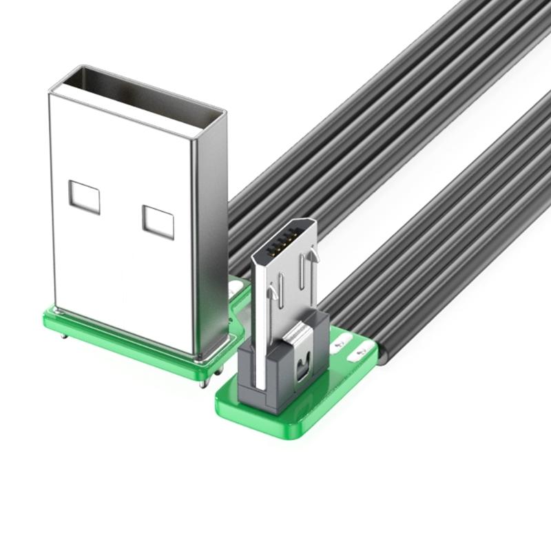 Прямой USB 2.0 на USB 5-контактный кабель Быстрая зарядка 480 Мбит/с Передача данных Гибкий силиконовый шнур для телефона