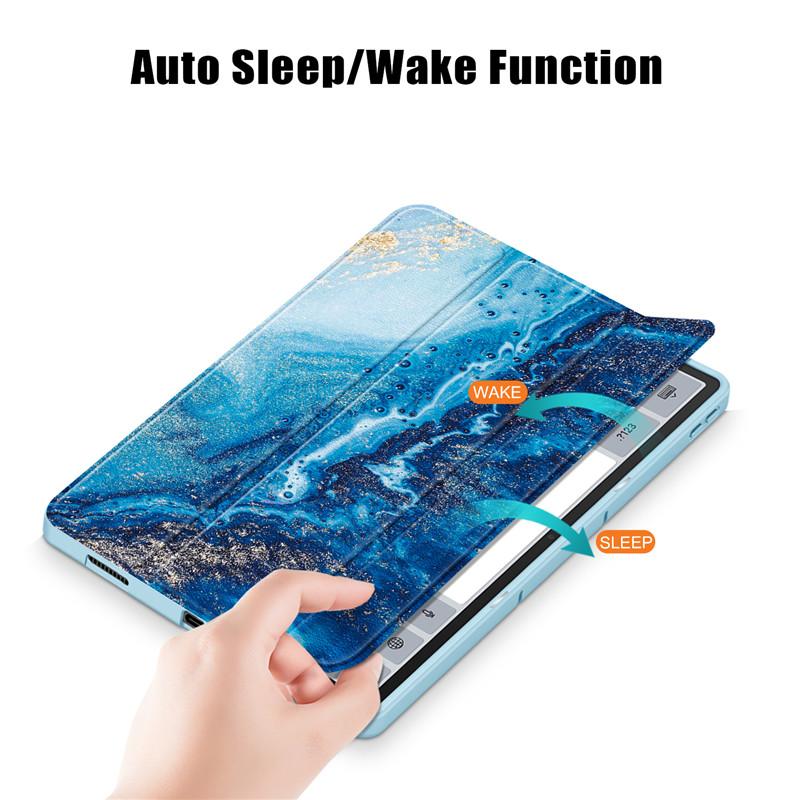 Fashion Paint Magnetic Leather Cover for Lenovo Xiaoxin Pad Pro 12.7 Case with Auto Wake/Sleep Silicone Tpu Shockproof Cover