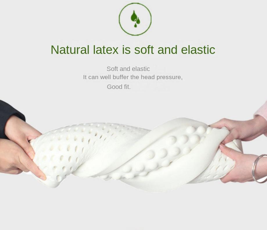 Pure Natural Latex Pillows, Sleep Latex Massage Pillows, Orthopedic Pillows, Pure Natural Latex Memory Pillows, Enhance Immunity