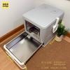 Нержавеющая сталь Кошачий туалет с выдвижным ящиком Закрытый горшок для питомцев для больших кошек Легко чистящийся лоток для наполнителя Контроль запаха Туалет для котят