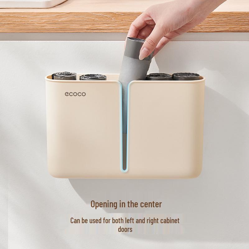 Настенная коробка-органайзер для кухонных мусорных пакетов - Настенный держатель без сверления