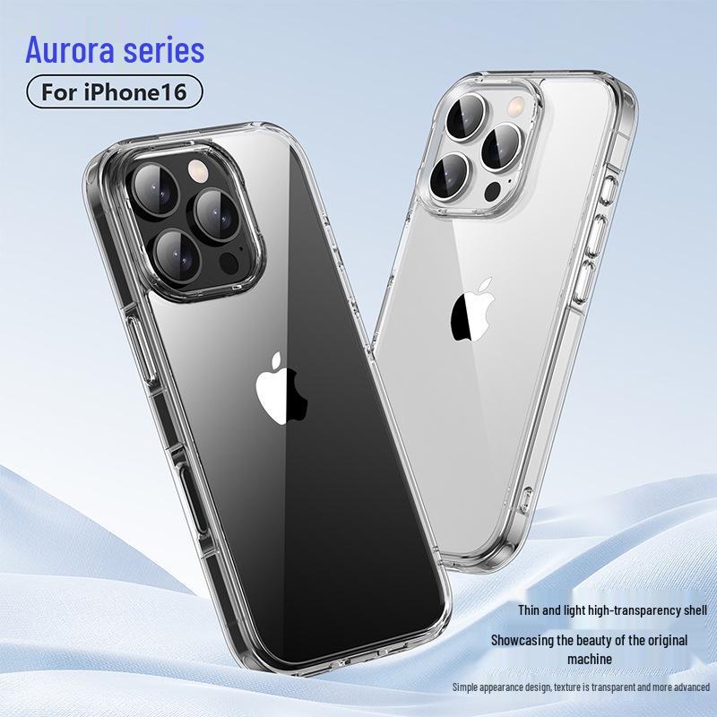 iPhone 16 Pro/Max Transparent Anti-Drop Protective Case with New 2.0 Thickness