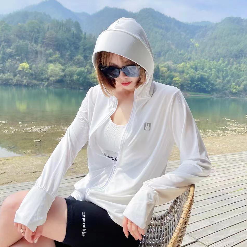 Women's Summer Hooded UV Protection Jacket - Breathable, Lightweight Ice Silk