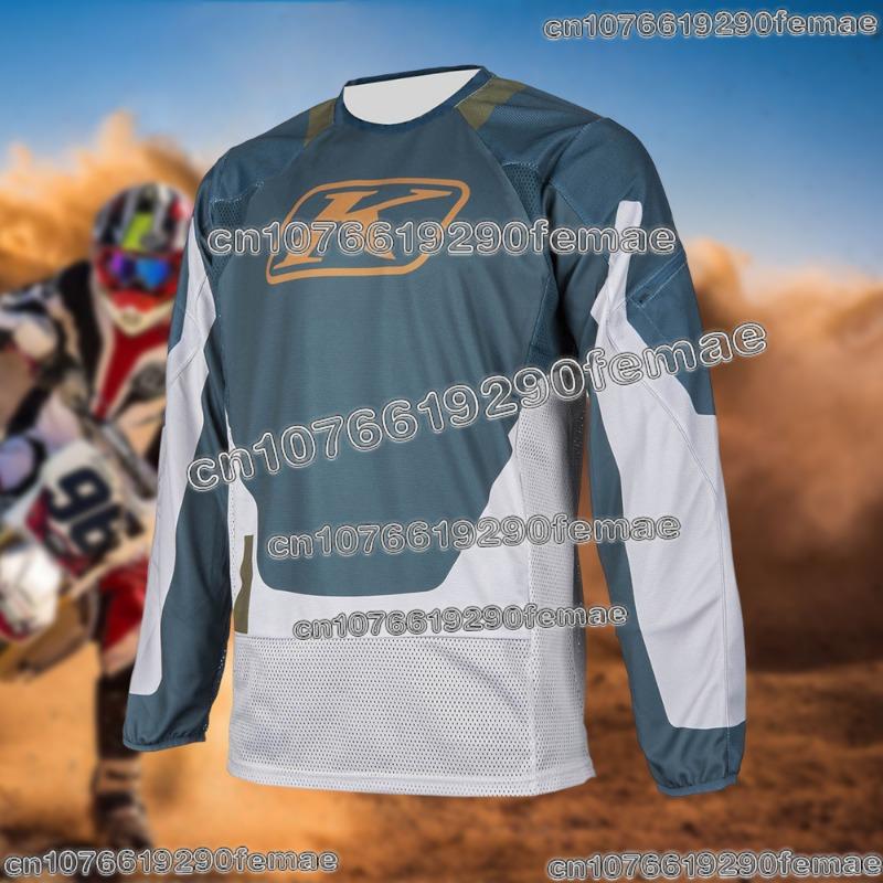 New Fashion Klim Off Road Motorcycle Mountain Bike Riding Shirt Outdoor Sports Breathable Sweat Wicking Comfortable Top
