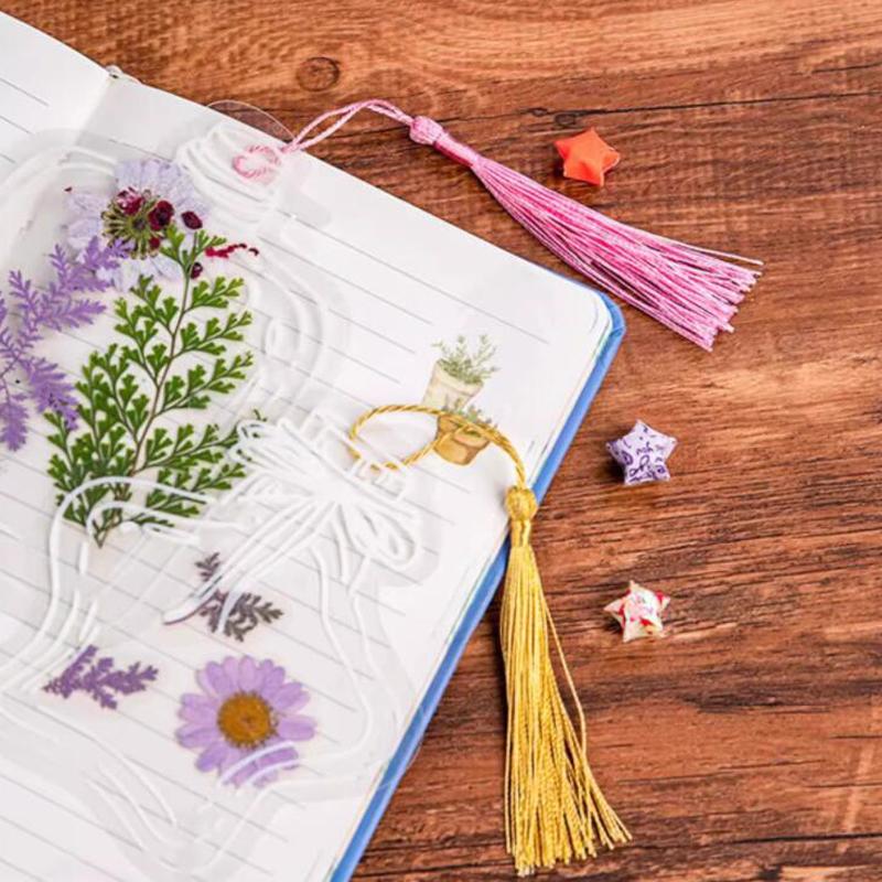 Dried Flower Bookmarks, Handmade DIY Materials, Transparent Specimen Bottles, Spring Homemade Embossing