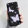 For TCL Suixuetang M1/OneTouch T615N Case Back Cover Fashion Butterfly Flower Black Shockproof Soft Silicone Bumper Phone Casing