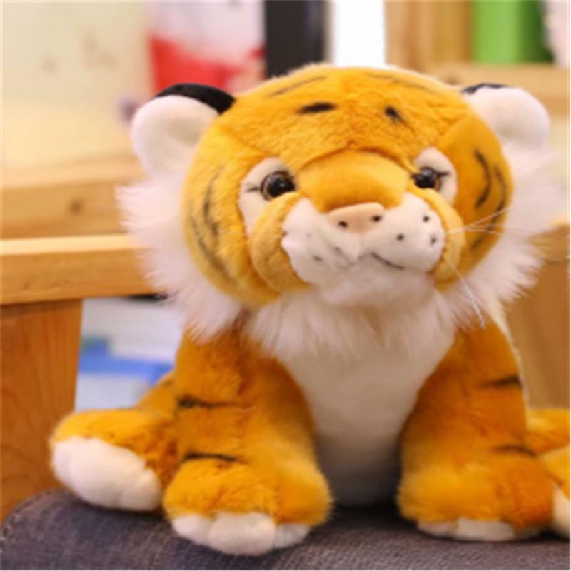 Милая мультяшная имитация тигра в форме плюшевой куклы, мягкая подушка для детей