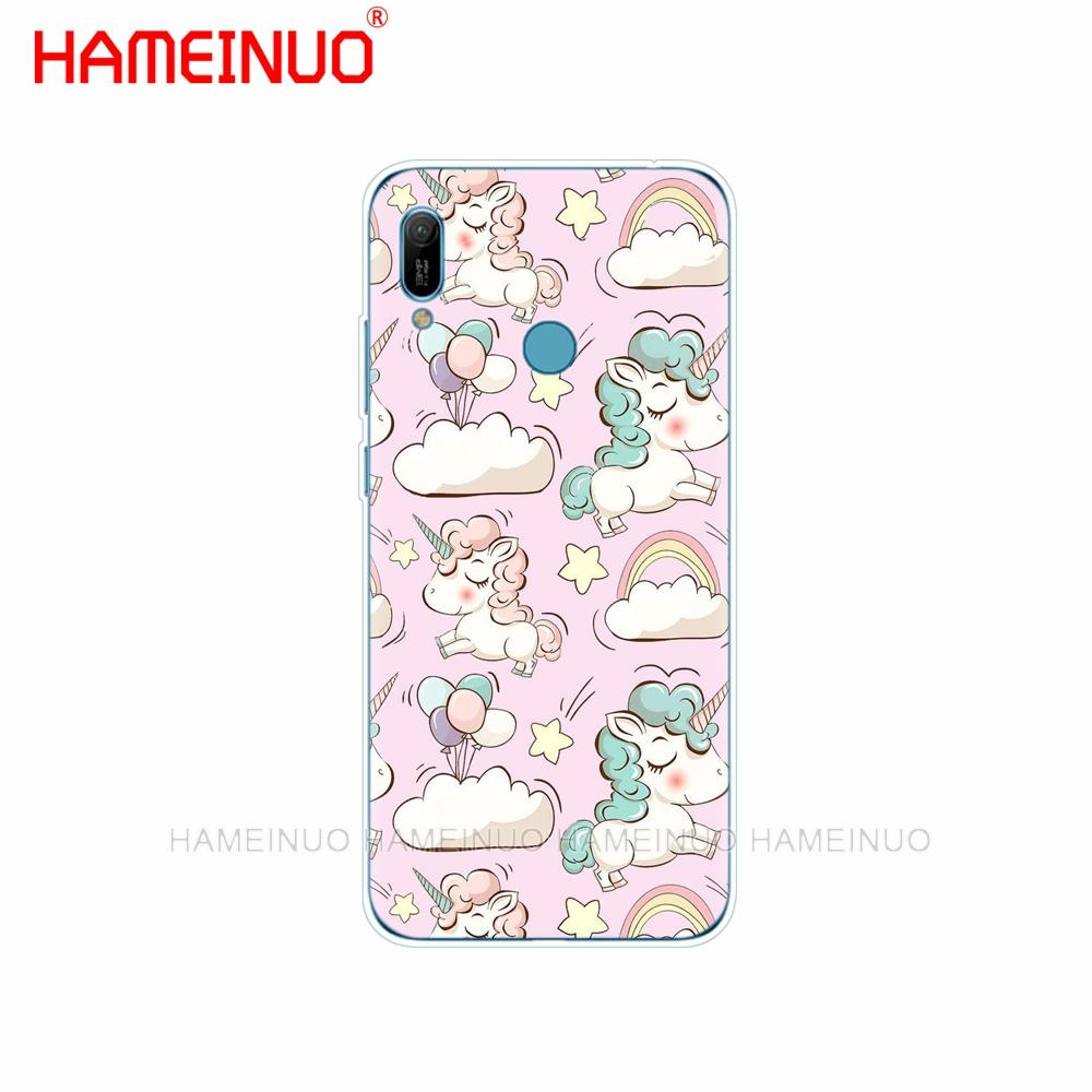 Силиконовый чехол для телефона huawei Y5 Y6 Y7 Y9 PRO PRIME 2019 honor 8s 8a 20 LITE PRO 10i view 20 V20 Unicorn Rainbow Jetpack