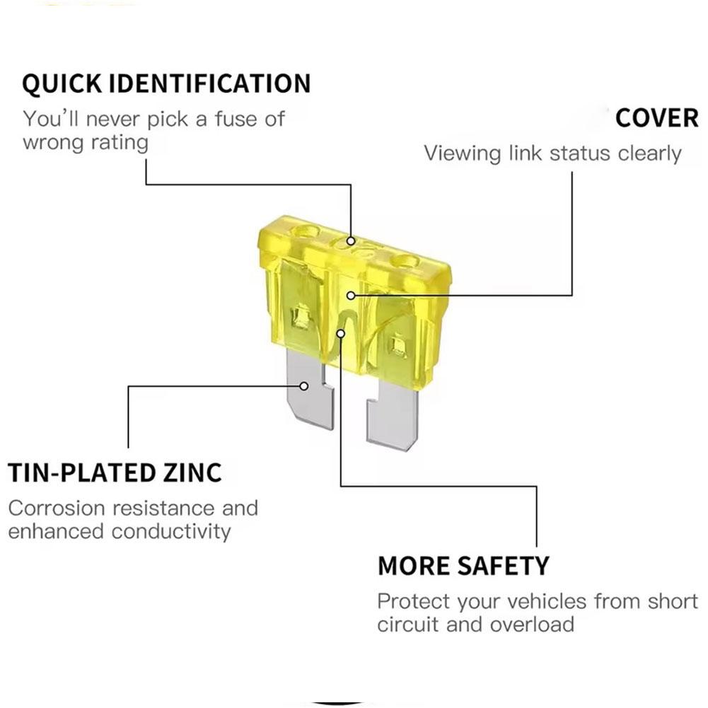 60/100/180Pcs Standard Automotive Fuses - 60 Mini Car Fuse +60 Standard Fuse Automotive +60 Micro Fuse With Box