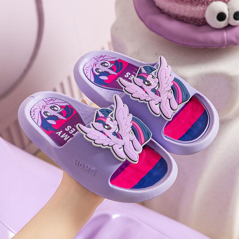 Нескользящие летние тапочки My Little Pony для девочек - Мультяшные шлепанцы для дома