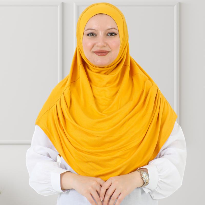 Готовый к ношению хиджаб для женщин, мгновенный тюрбан, мягкий мусульманский шарф для молитвы, длинные хиджабы, исламская одежда, трикотажная абайя