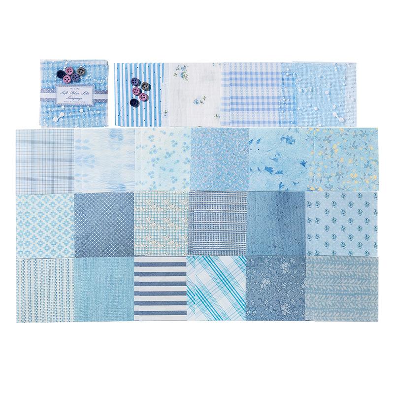 44sheets Memo Pads Material Intercloth Romance diary Scrapbooking Cards Junk Journal Background Notepad