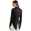 S-XL Женская винтажная фрачная куртка с заостренным лацканом, V-образный вырез, открытая спереди, длинный рукав, смокинг, верхняя одежда для коктейлей, официантки, косплея